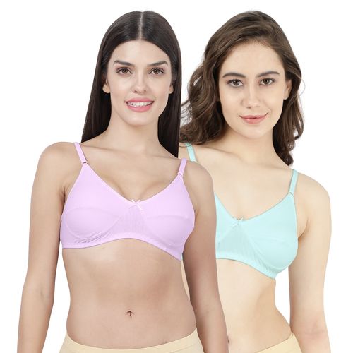 SHYAWAY Women's Everyday Bras - Padded Underwired Full Coverage (Pack of 2)