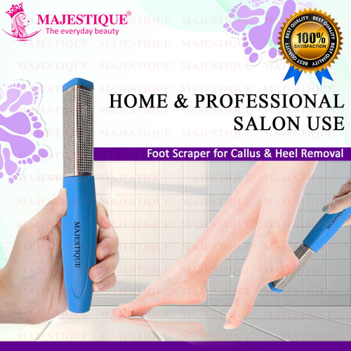 Buy Majestique Foot File - Professional Pedicure foot scrapper with Handle  for Callus, Dry, and Dead Skin Removal - Heel Scraper for Feet, Hands, and  Body - Foot Filer for Use in