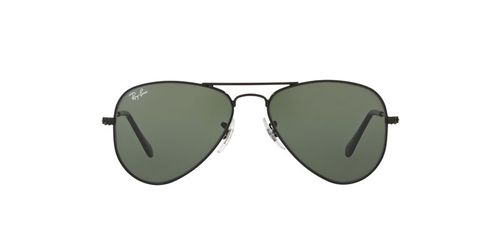 Ban Aviator Ray Ban 150mm Ray-Ban Sunglasses Black On Arista Sunglasses  0RB3016 Square Black Frame Green Lens