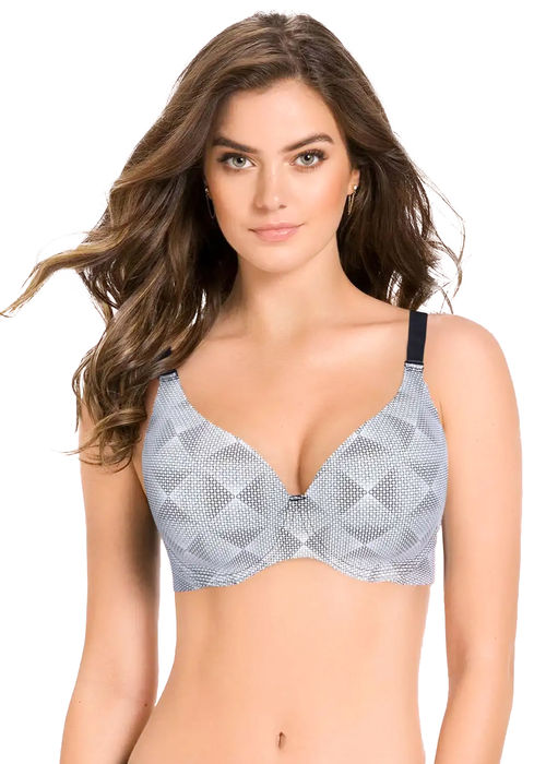 Shyaway FullCoverage Underwired Printed Everday T-Shirt Padded Bra -  Multicolor(Packof 3) (30C)