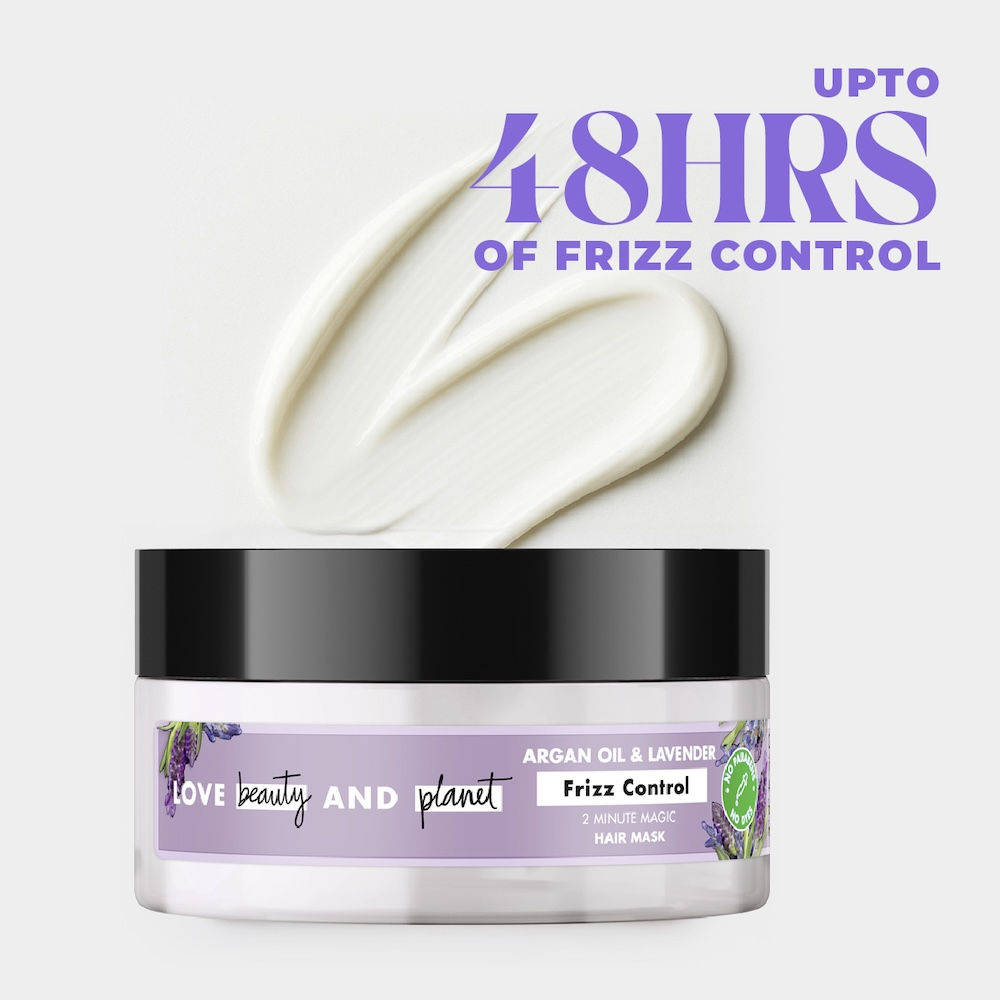 Love Beauty & Planet Love Beauty and Planet Argan Oil & Lavender Magic Mask for Smooth Frizz Free Hair|No Sulfates,No Paraben|100 Ml