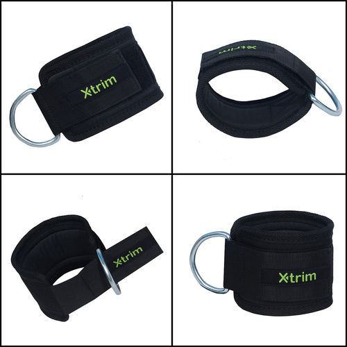 Xtrim Durafit Unisex Stylish Ankle Straps with Metal D-Rings with