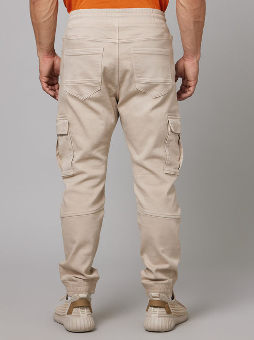 Beige Cargo Trouser