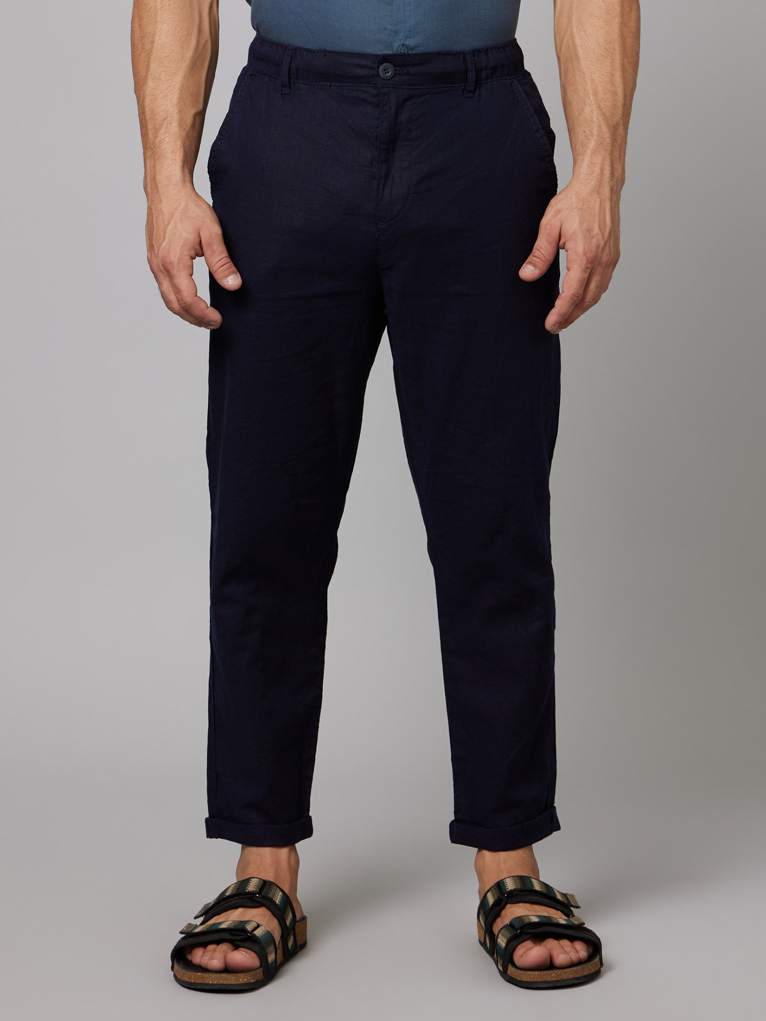 Buy Navy Blue Trousers  Pants for Men by Celio Online  Ajiocom