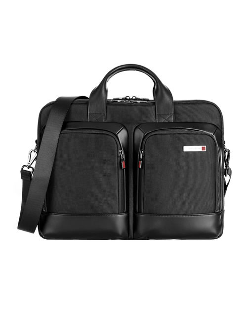 Samsonite Office Laptop Bag for Men Sefton Softsided Briefcase One Side  Bag Messenger Bag For Inch Laptop, 18 Liters, Black
