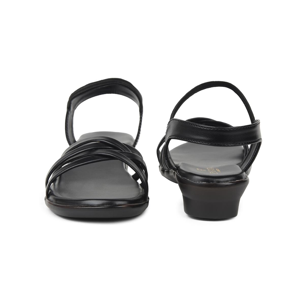 Buy LIBERTY Senorita Jfl-39 Casual Black Sandals for Women Online