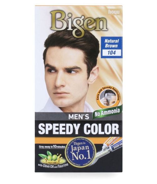 Bigen Men's Speedy Color - Natural Brown 104: Buy Bigen Men's Speedy Color  - Natural Brown 104 Online at Best Price in India | Nykaa