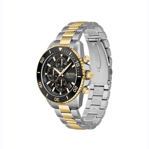 Boss ADMIRAL Chronograph Black Round Men Watch 1513908 (M)(M)