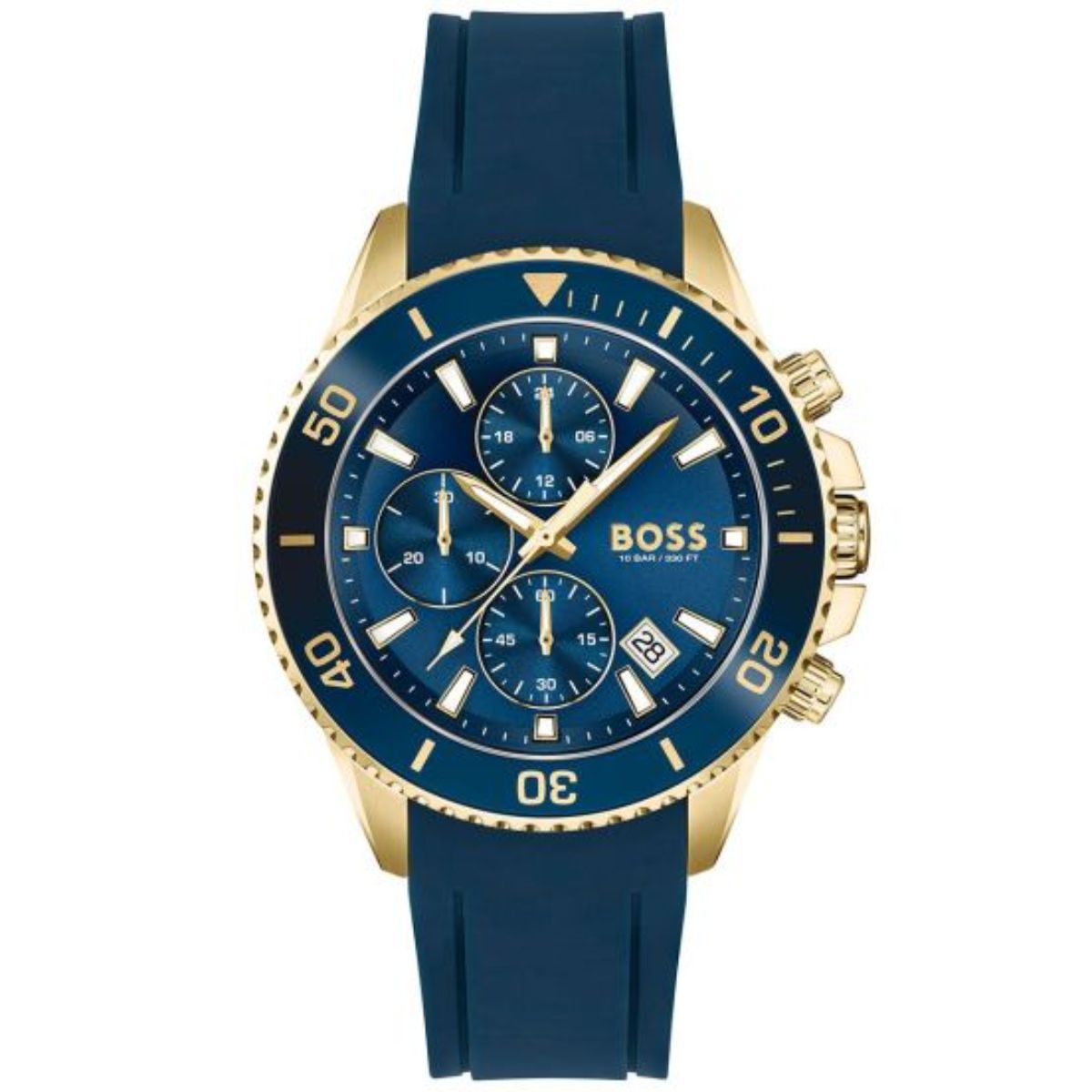 Boss ADMIRAL Multifunction Chronograph Blue Round Men Watch - 1513965 (M)(M)