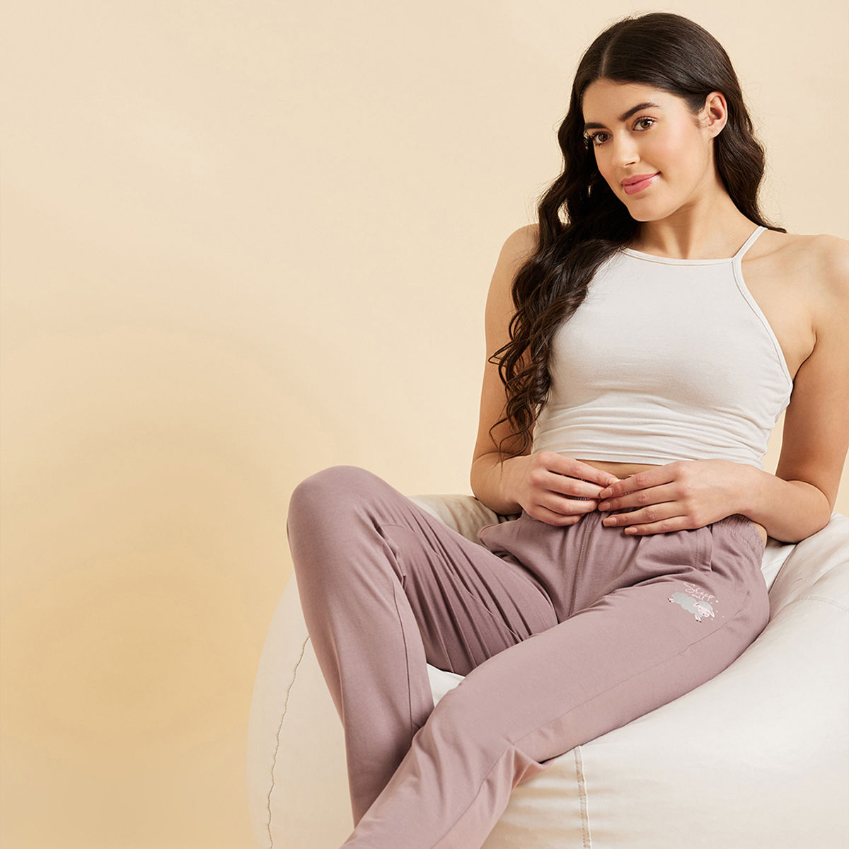 Sweet Dreams Women Solid Pyjama - Pink: Buy Sweet Dreams Women Solid ...