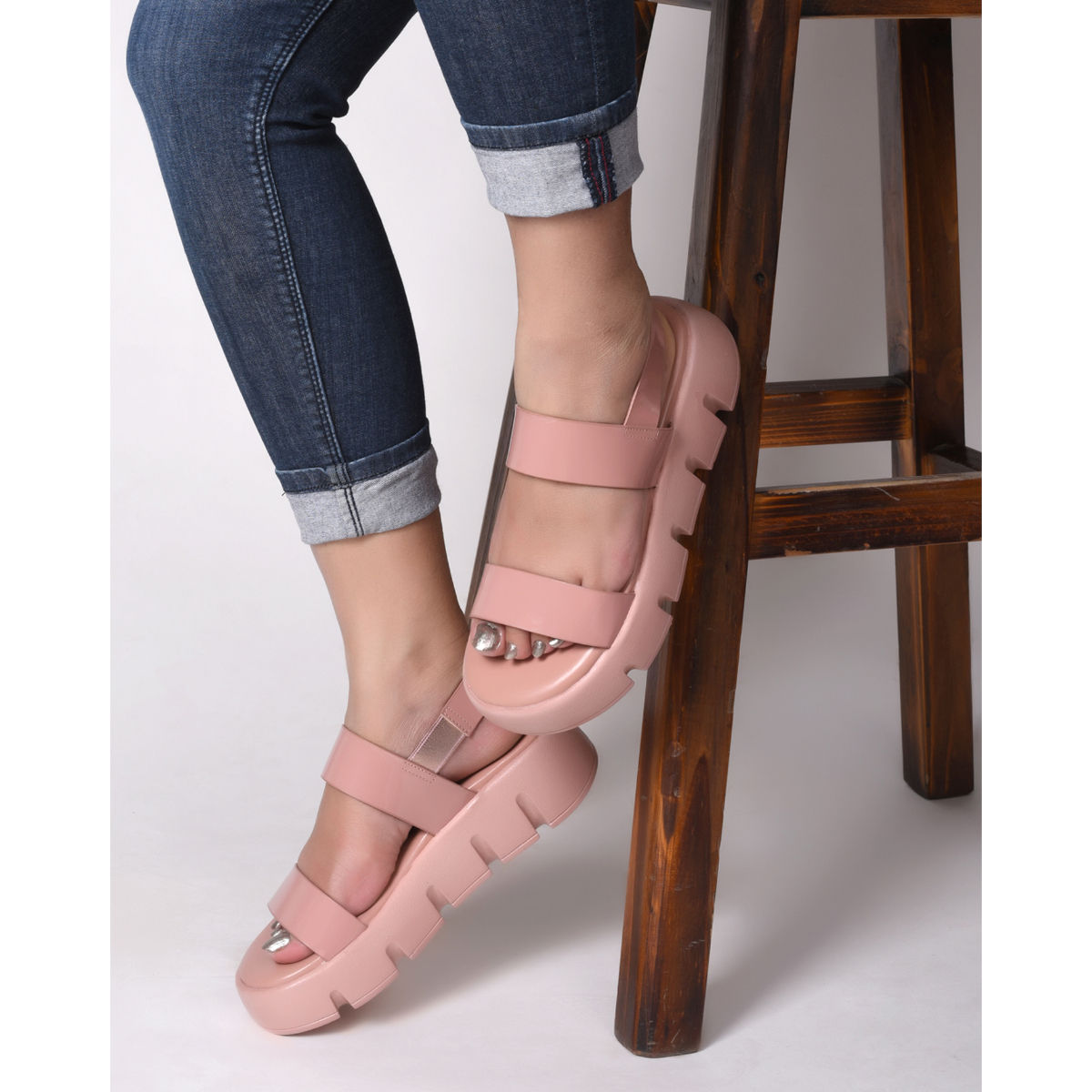 Buy Strappy Flatform Sandals Online at Best Prices in India - JioMart.