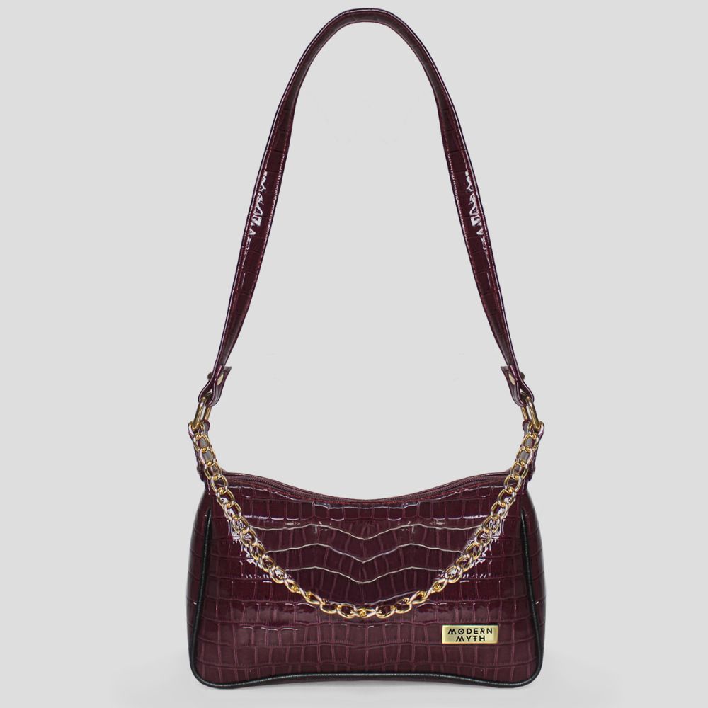 Etoupe Shoulder Bag Bag with Marble Chain