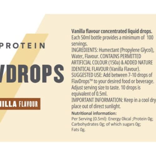 Buy Myprotein Flavdrops - Vanilla Online