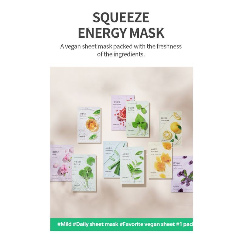 Innisfree Squeeze Energy Sheet Mask Water Type Centella Buy
