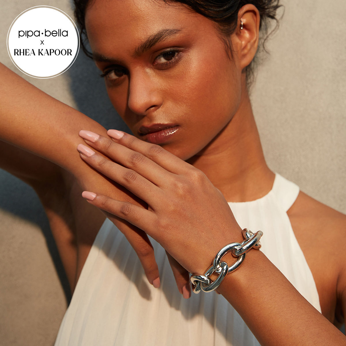 Rhea Kapoor x Pipa Bella Silver Plated Link Chain Bracelet: Buy