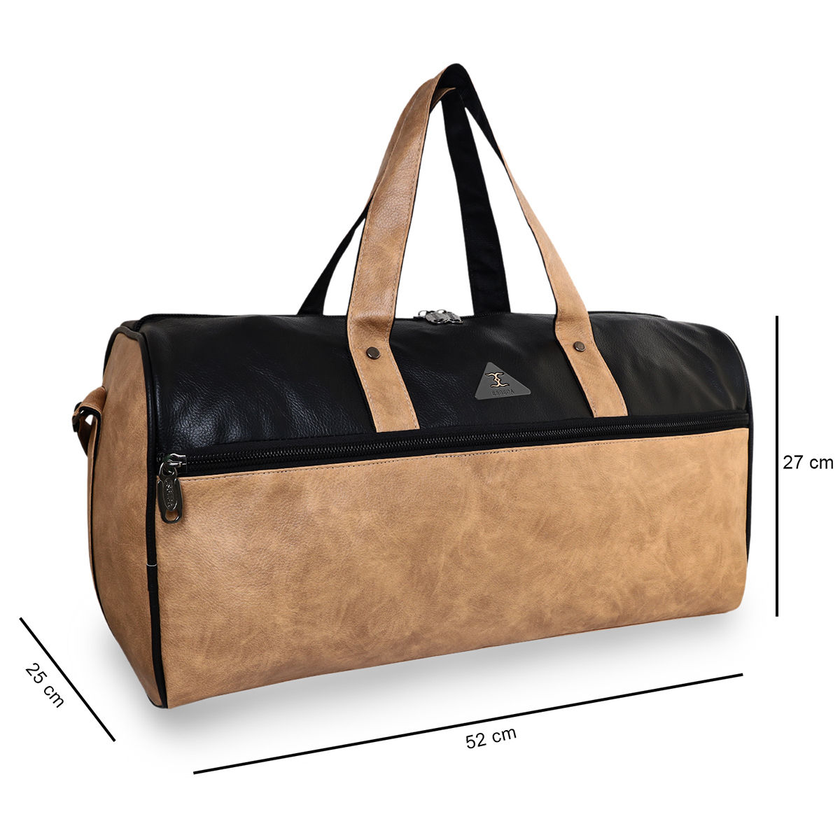 ESBEDA BeigeBlack Color Travel Duffle Bag Weekeder For Mens And Womens