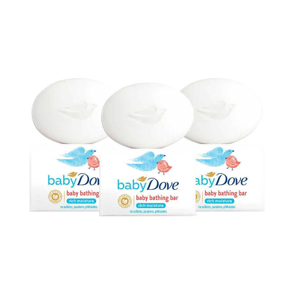 Baby Dove Rich Moisture Bathing Bar (Pack of 3) Save Rs 9/-