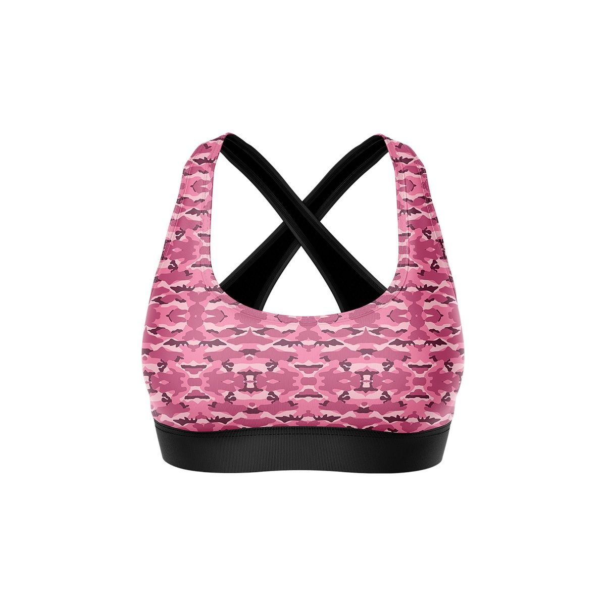 gullyactive Pink Camouflage All Day Cross Back Sports Bra Buy