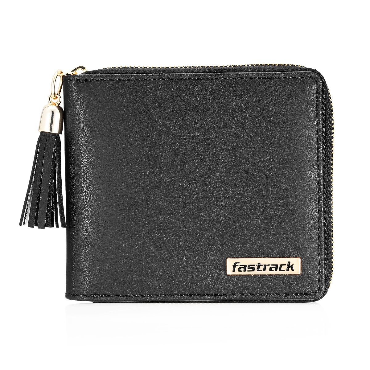 Buy Fastrack Baby Pink Zippered Wallet For Women online