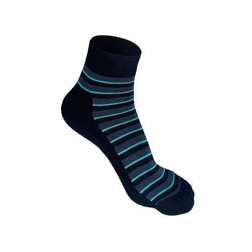 Heelium Bamboo Quarter Ankle Socks for Men-Black