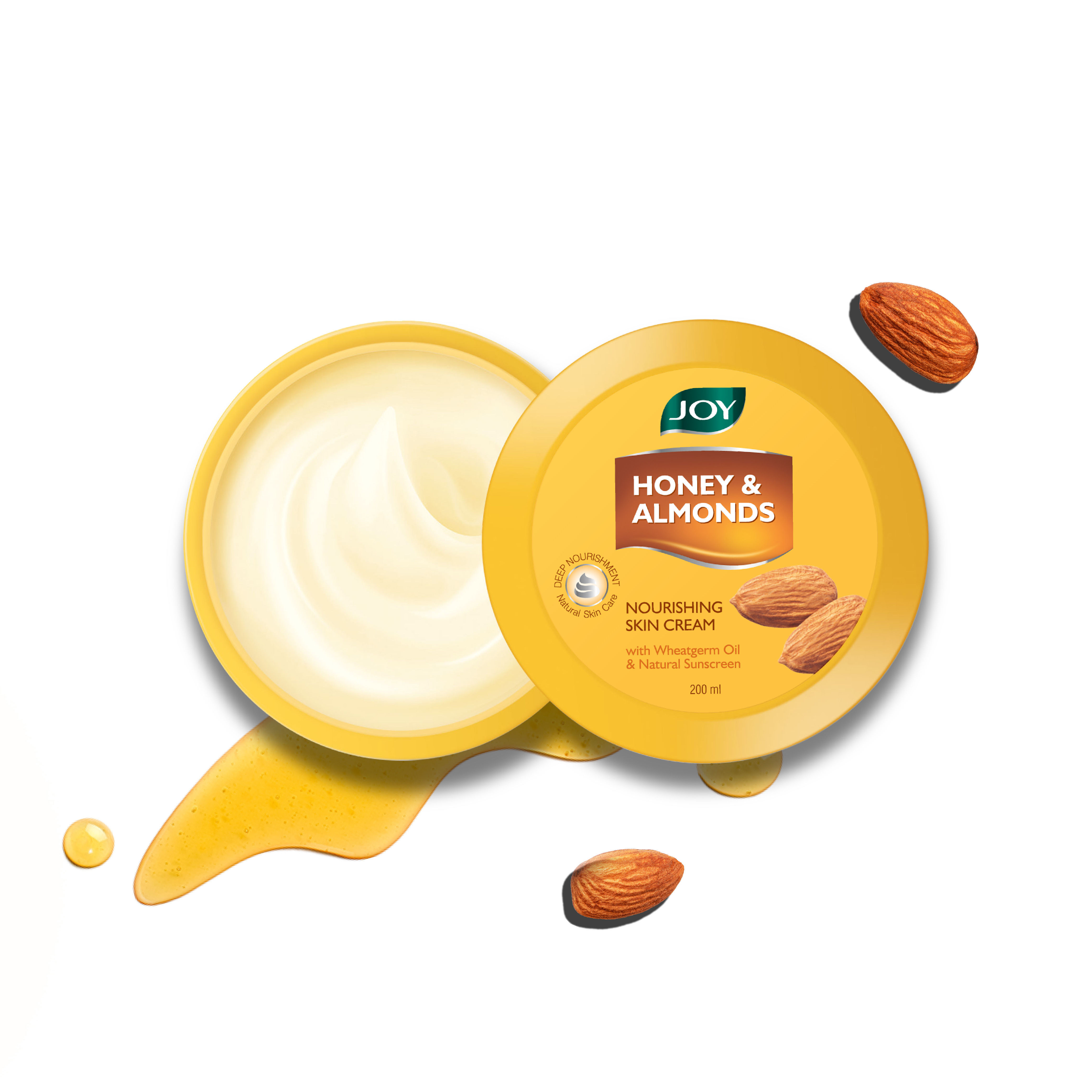 Joy Honey & Almonds Body & Skin Cream For Winters With Wheatgerm Oil For Deep Nourishment