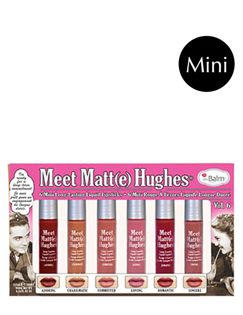 theBalm Meet Matt(e) Hughes Set of 6 Mini Long Lasting Liquid Lipsticks