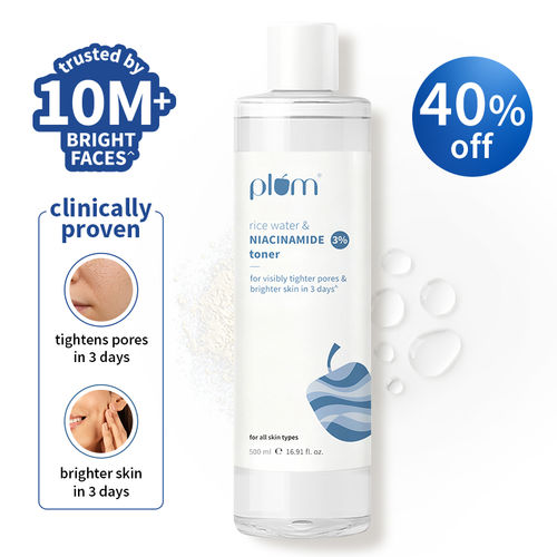 Plum 3% Niacinamide Alcohol-Free Toner With Rice Water