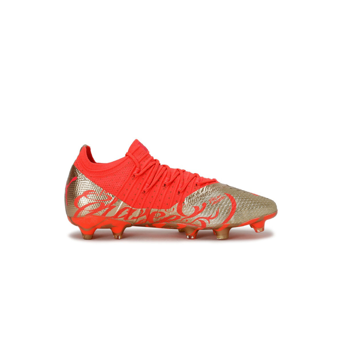 Buy Puma FUTURE Z 1.4 NJr FG/AG Unisex Orange Football Shoes Online