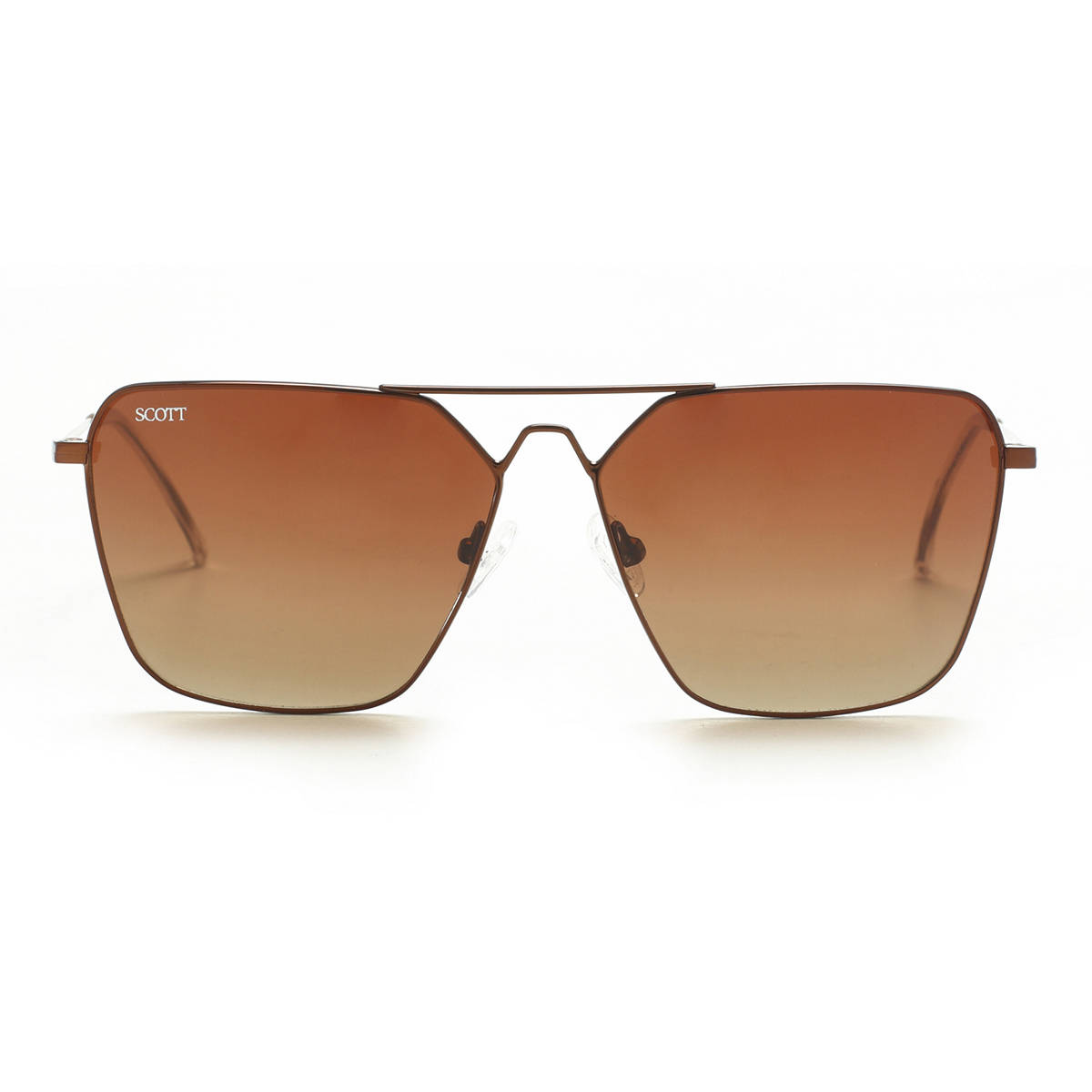 Scott Sunglasses Gradient Brown Lens Navigator Sunglass Copper Frame - 2490 Roger C4 57