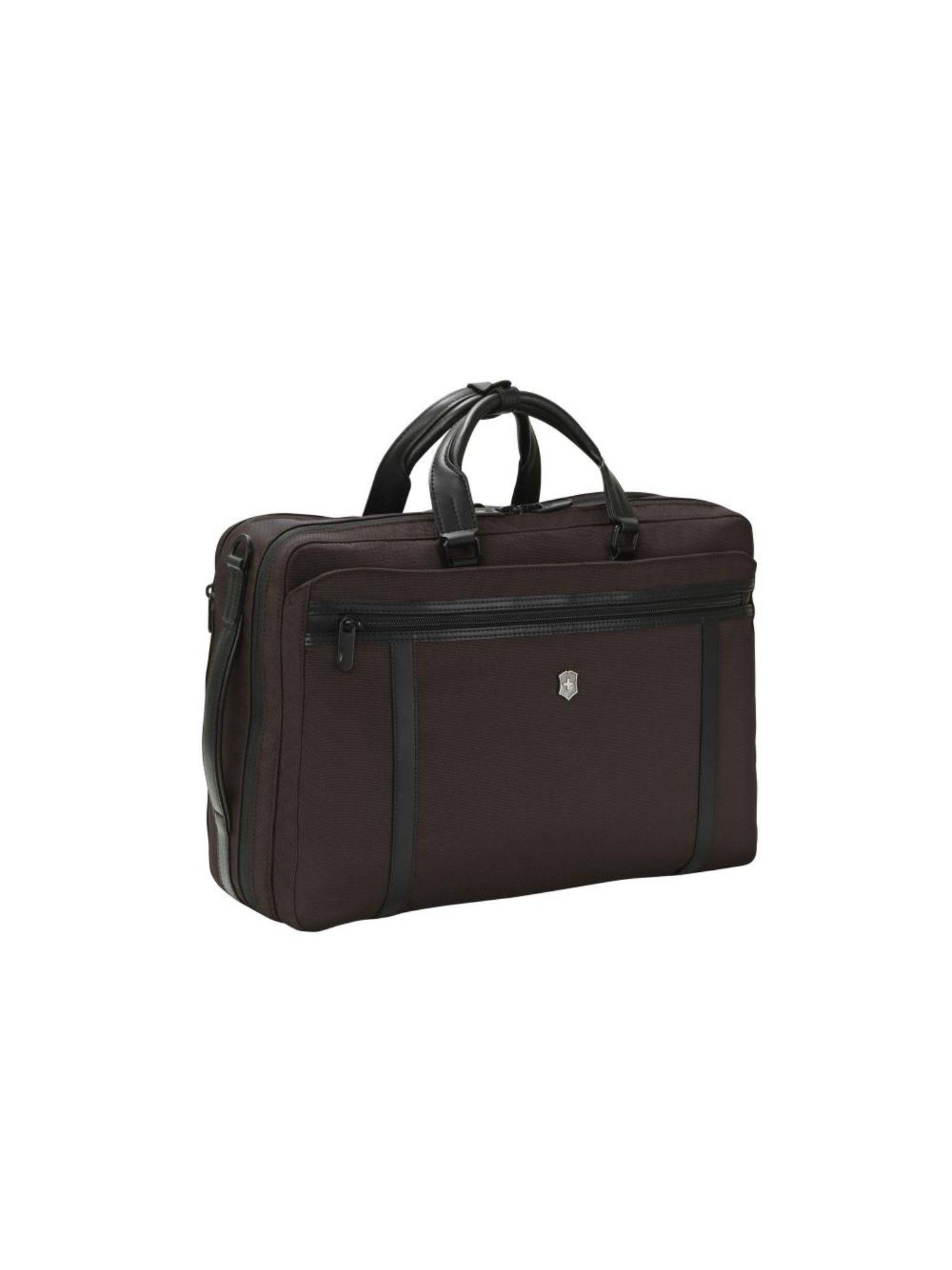 Victorinox Briefcase - 16 Litres Office Briefcase Bag Lightweight And Water Resistant Brown