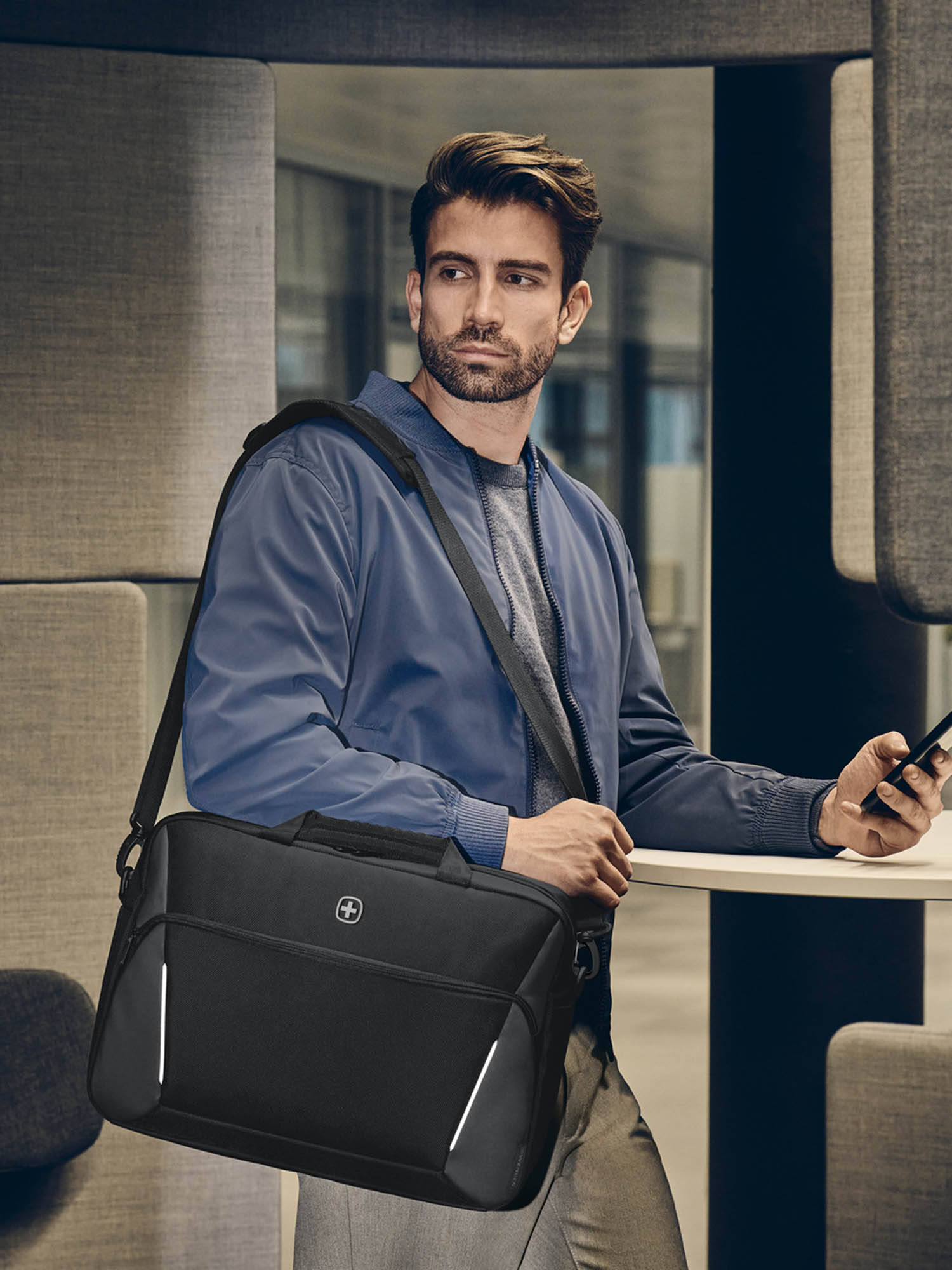 Wenger Xe Xe Compact Brief 16 Laptop Briefcase Black