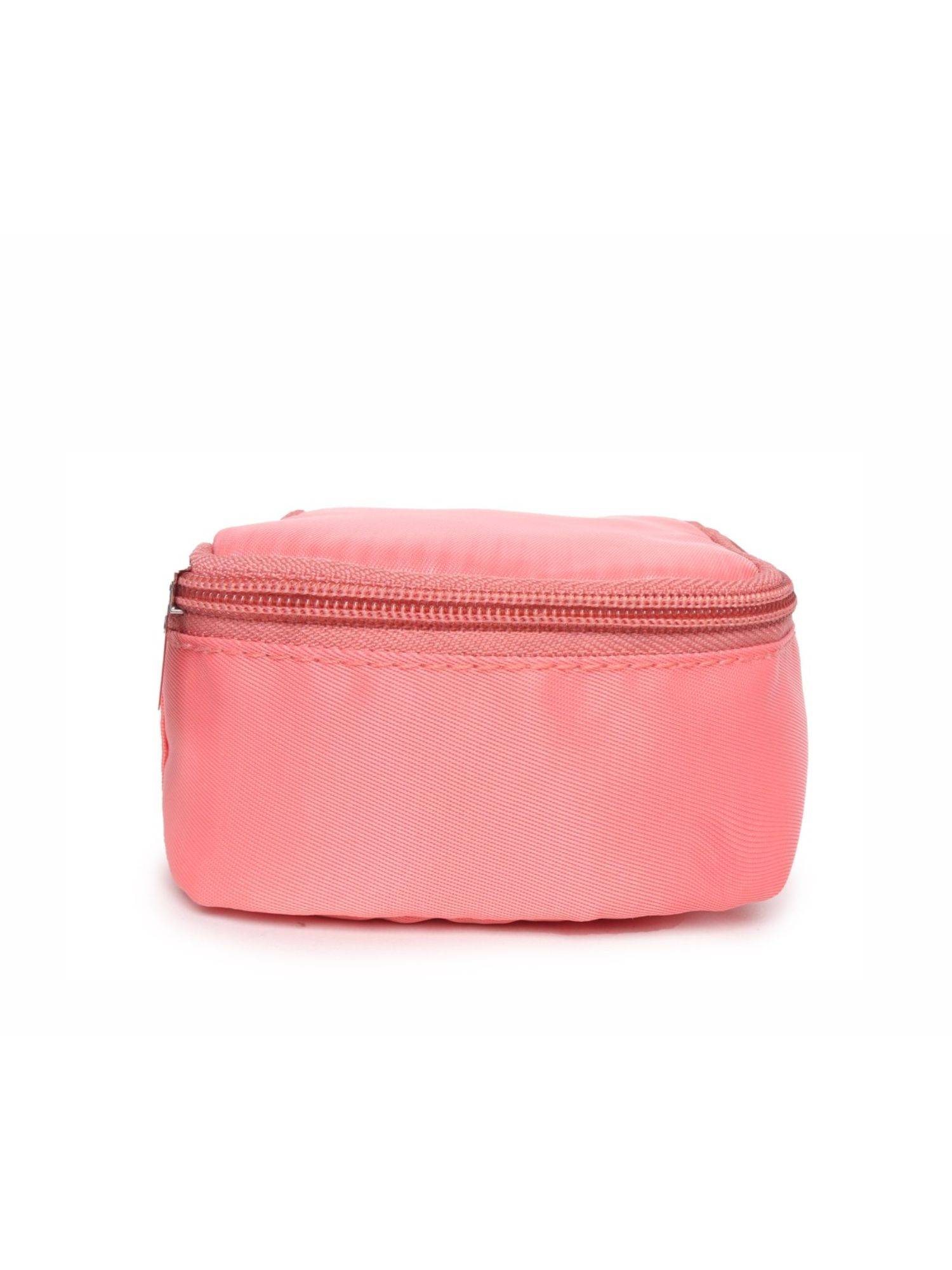 Astrid Peach Coin Pouch With Tassels And Zipper Closure