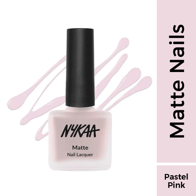 Nykaa Matte Nail Lacquer - Pink Meringue 28: Buy Nykaa Matte Nail Lacquer -  Pink Meringue 28 Online at Best Price in India | Nykaa