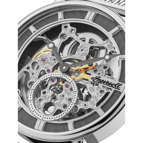 Ingersoll 1892 Mens The Herald Watch Grey Dial Silver Stainless Steel  Strap I00405B