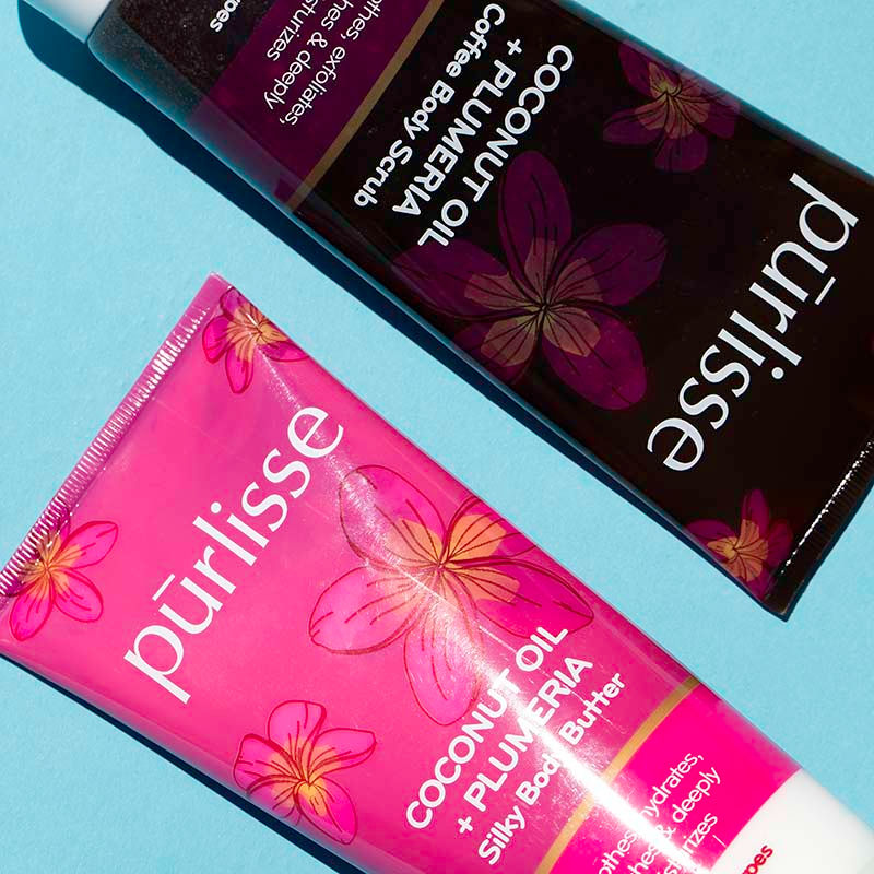 Buy Purlisse Beauty Coconut Oil + Plumeria Coffee Body Scrub Online