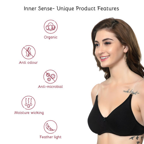 inner sense Women T-Shirt Non Padded Bra - Buy inner sense Women T-Shirt  Non Padded Bra Online at Best Prices in India