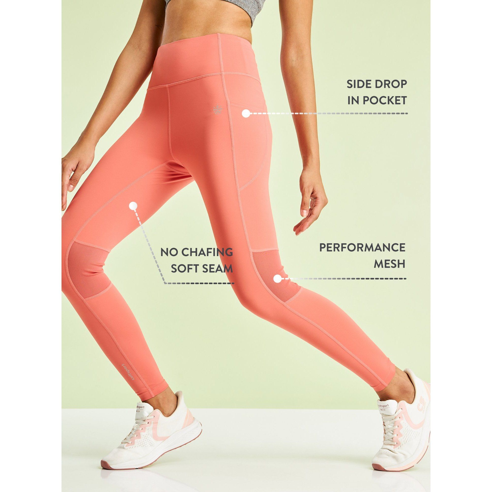 Running tights clearance with side pockets