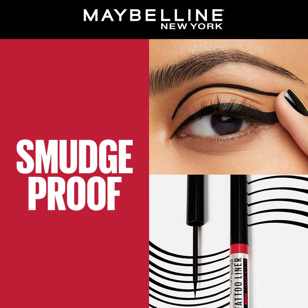 Maybelline TattooStudio Gel Pencil Liner Swatches  Review  Gel pencil  Maybelline Eye liner tricks