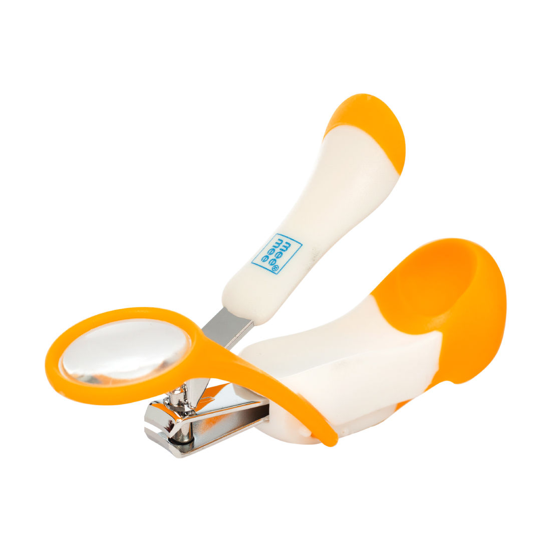 Mee Mee Baby Gentle Nail Clipper With Magnifier - White & Yellow