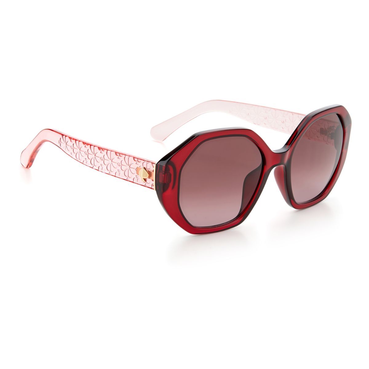 Kate Spade Red Women Oval Sunglasses With Uv Protected Lens Ksp Preslee