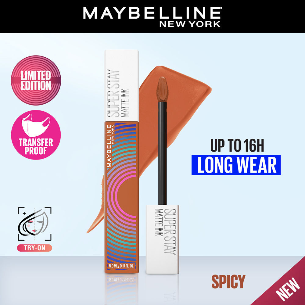 Maybelline New York SuperStay Matte Ink, Liquid Lipstick, City Edition,  Originator, 0.17 Ounce