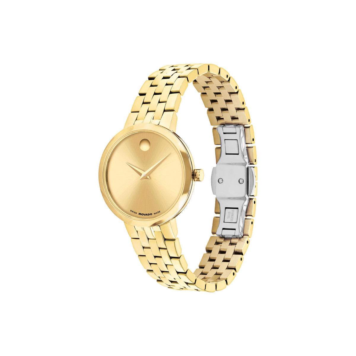 Buy Movado Museum Classic Swiss Qtz Gold Round Dial Womens Watch