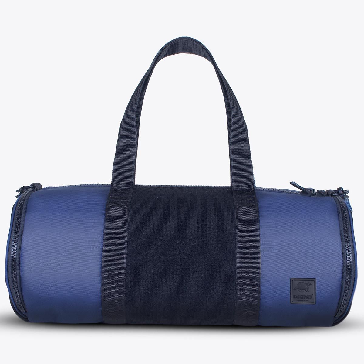Spikey Polyester Navy Blue Duffle Trolley Bag For Travel