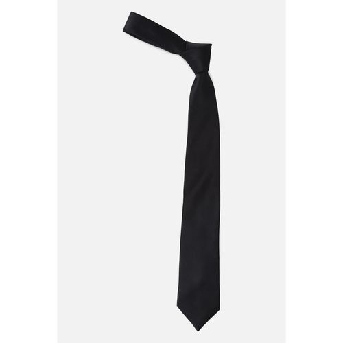Allen Solly Mens Black Solid Formal Tie