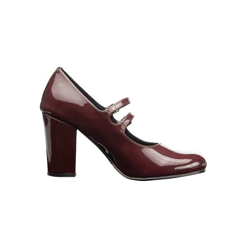 Mary Jane schoenen met blokhak in een extra brede pasvorm in zwart lakleer | Yours Clothing Mary Jane schoenen met blokhak in een extra brede pasvorm in zwart lakleer | Yours Clothing