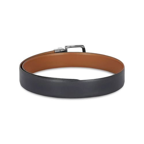 Belwaba Genuine Italian Leather Navy Mens Belt With Shiny Gunmetal Finished Buckle (42) (Navy Blue) At Nykaa, Best Beauty Products Online