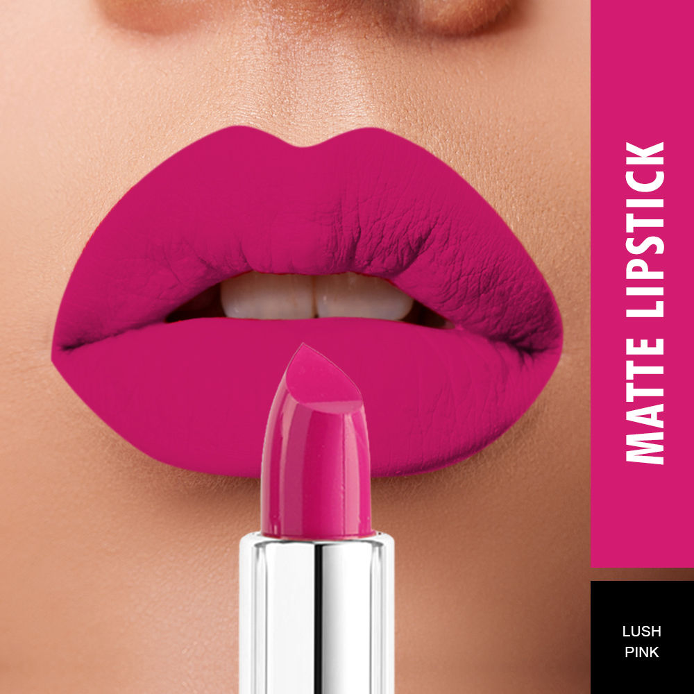 lush pink lipstick