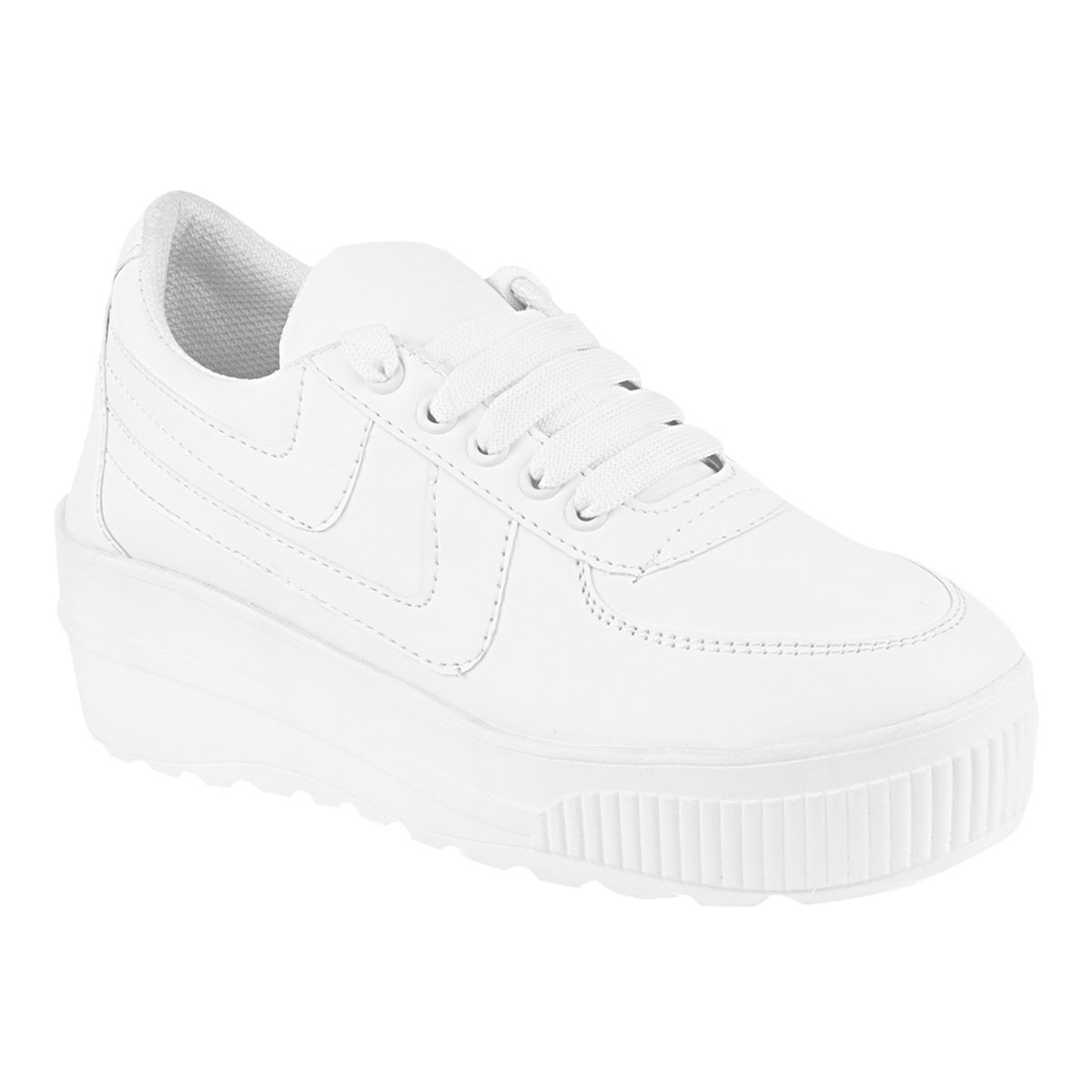 Buy Shoetopia Women White Solid Suede Sneakers Online