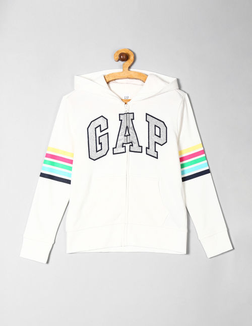 Gap White Glitter Logo Hooded Sweatshirt Buy Gap White Glitter Logo Hooded Sweatshirt Online At Best Price In India Nykaa Size s (refer measurement) width (armpit to armpit) : nykaa