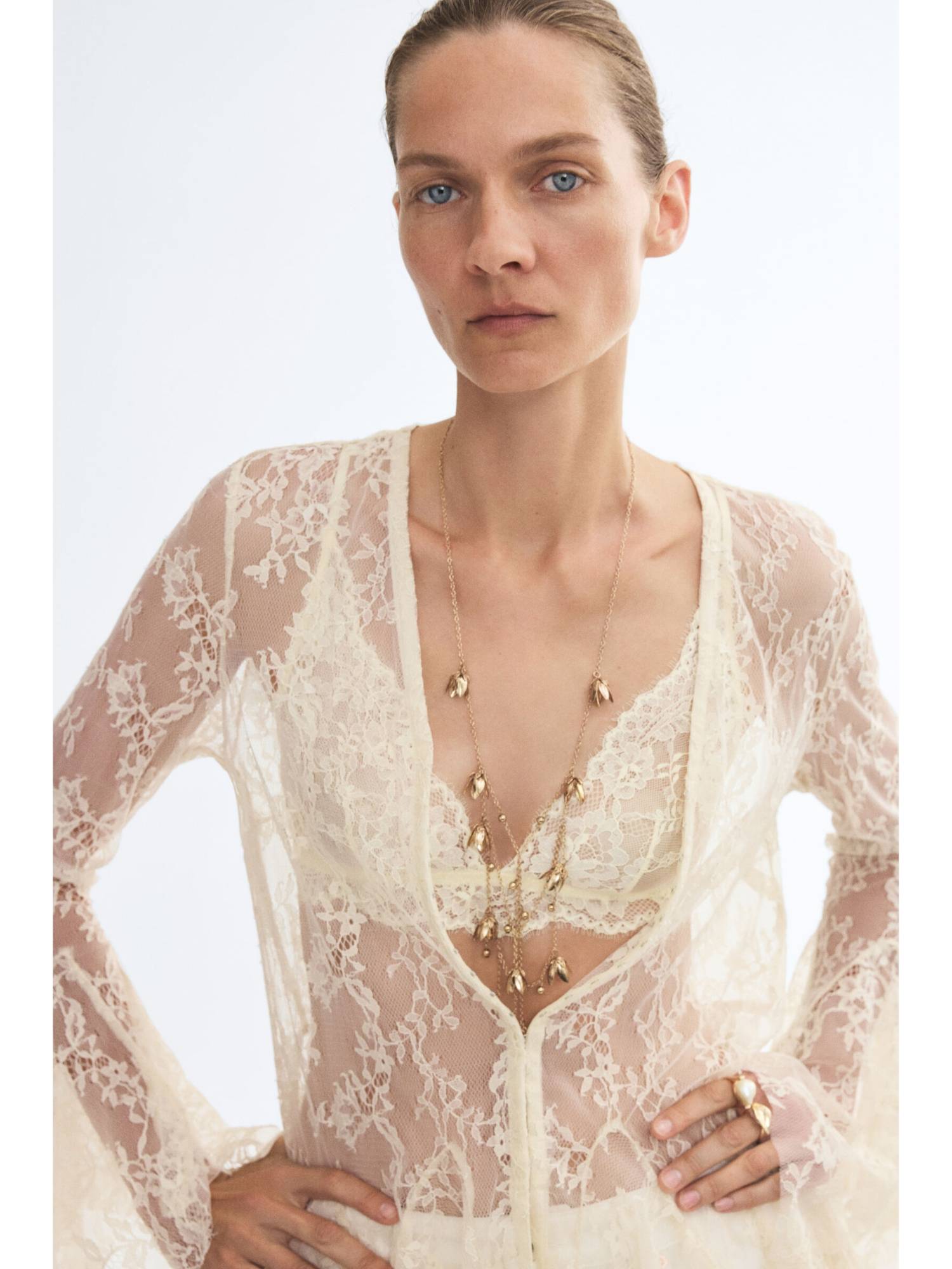 H&M Women Gold Charm Necklace